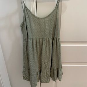 Green Sundress with Open Back